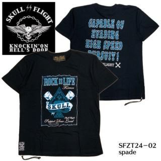 SKULL FLIGHT/ե饤ȡT/ZIP TEESpadeɡSFZT24-02