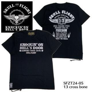 SKULL FLIGHT/ե饤ȡT/ZIP TEE13 CROSS BONEɡSFZT24-05