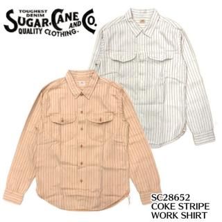 SUGAR CANE/奬Ĺµ/SC28652 / COKE STRIPE WORK SHIRT (LONG SLEEVE)
