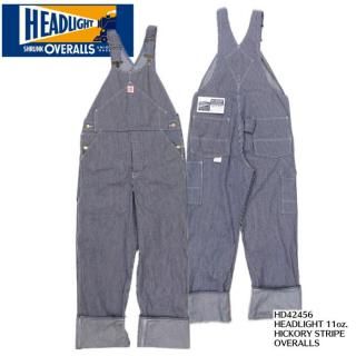 SUGAR CANE/奬 С/HD42456 / HEADLIGHT 11oz. HICKORY STRIPE OVERALLS