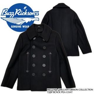 BUZZ RICKSON'S Хꥯ󥺡ۥ㥱å /BR12394 / WILLIAM GIBSON COLLECTION Type BLACK PEA COAT