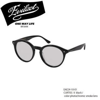 EVIL ACT/֥륢ȡۥ󥰥饹/ EAE24-10-01/CURTISS / black / color photochromic smoke lens