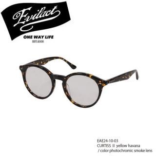EVIL ACT/֥륢ȡۥ󥰥饹/ EAE24-10-03/CURTISS /yellow havana / color photochromic smoke lens