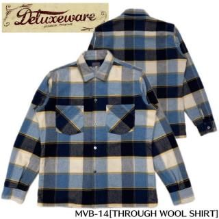 DELUXEWARE/ǥåĹµ/MVB-14/THROUGH WOOL SHIRT