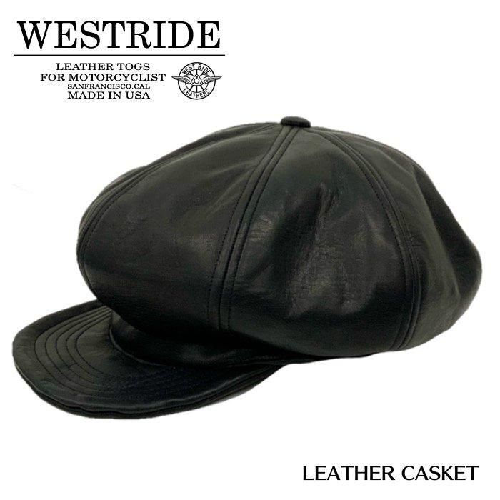 WESTRIDE/ウエストライド】キャスケット/ LEATHER CASKET REAL