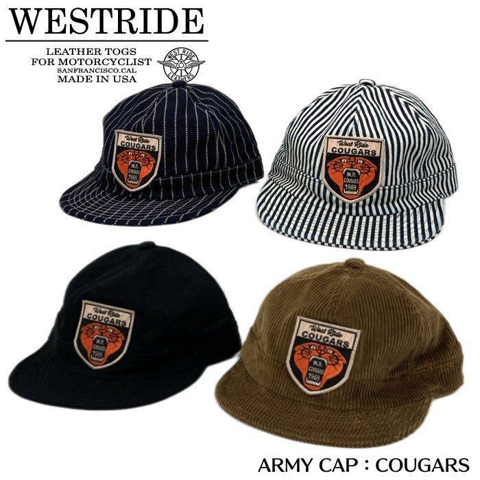 WESTRIDE/ウエストライド】 ARMY CAP:COUGARSーー REAL DEAL WESTRIDE/ウエストライド】 ARMY CAP:COUGARSーー REAL DEAL