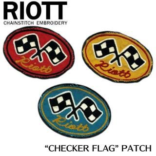 RIOTT/饤åȡۥåڥ/CHECKER FLAG PATCH