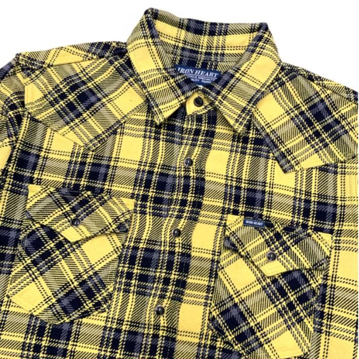 IRON HEART / アイアンハート】 IHSH-411 /インディゴチェック