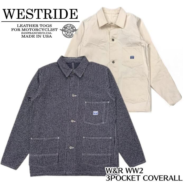 ウエストライド WESTRIDE カバーオール　ブラック　ツイル　34 WESTRIDE/ウエストライド 新作カバーオール入荷しました