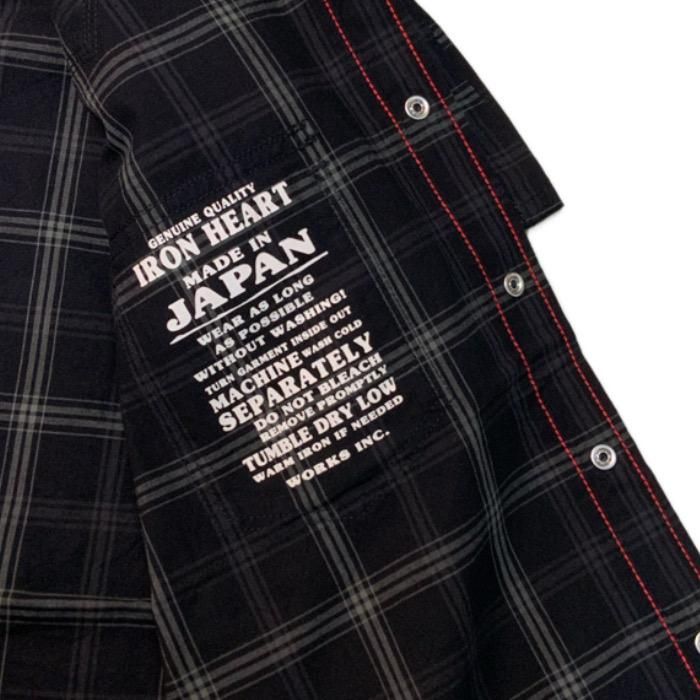 Iron Heart アイアンハート チェックシャツ 半袖 xs IRON HEART/アイアンハート】半袖シャツ/ IHSH-418/マドラス
