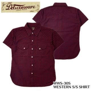 DELUXEWARE/ǥåȾµ/WWS-30S/WESTERN S/S SHIRT