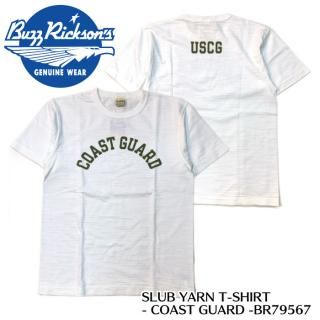 Buzz Rickson's Хꥯ󥺡T SLUB YARN T-SHIRT - COAST GUARD - BR79567
