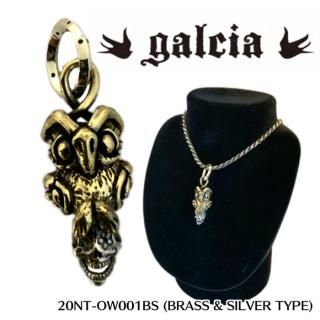 galcia/륷ۥڥȥȥå/ 20NT-OW001 : PENDANT / OWL & SKULL