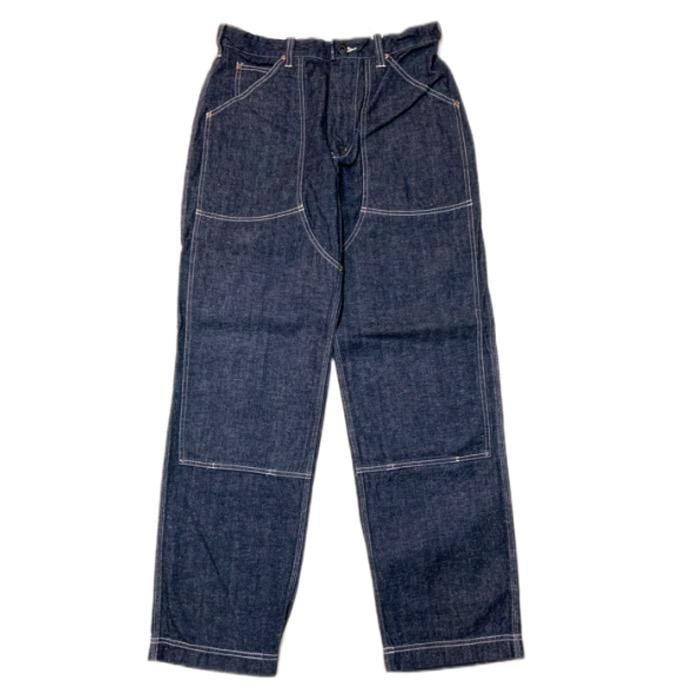 アメカジ ファッション コリンボ デニムワークパンツ ステンシル