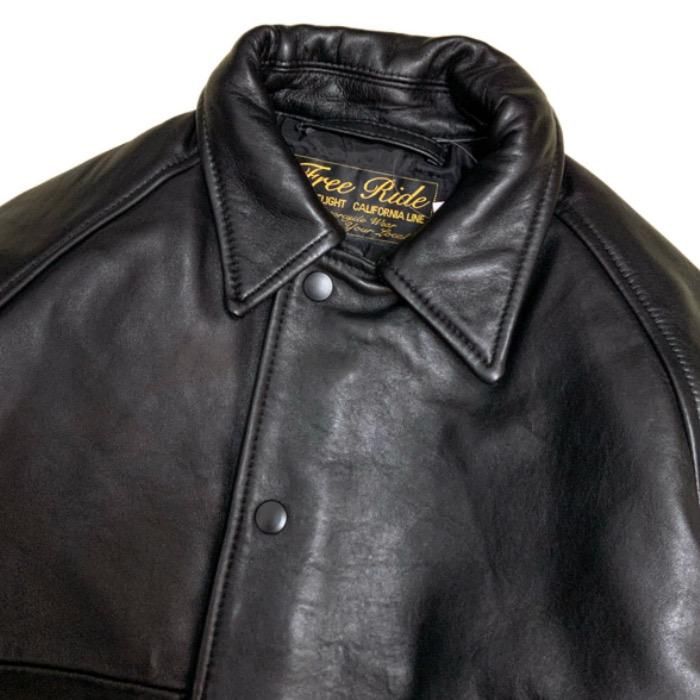 【SKULL FLIGHT】LEATHER COACH JACKET SKULL FLIGHT/スカルフライト】レザージャケット /LEATHER COACH