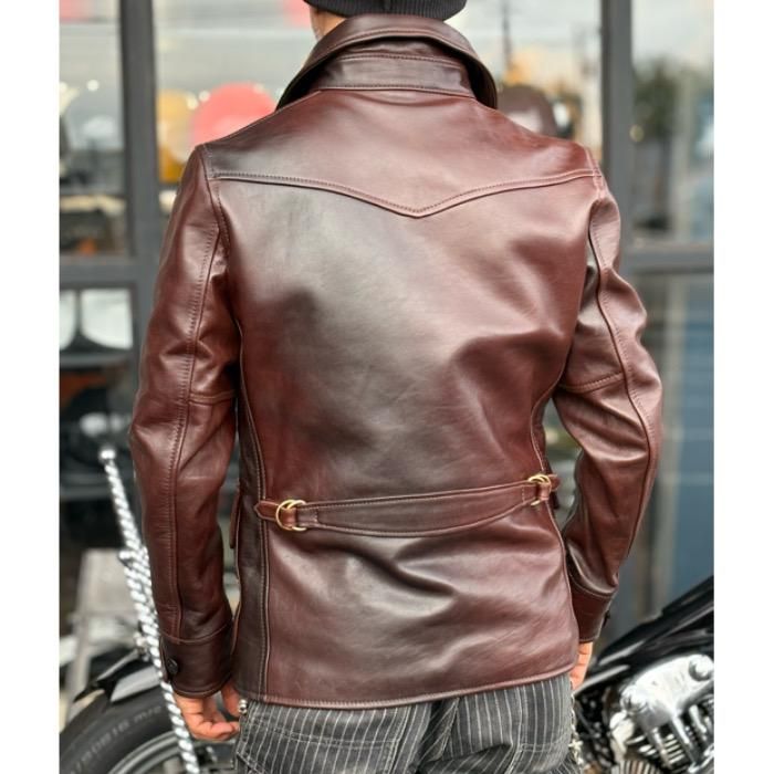 早い者勝ち‼️y2レザージャケットHAND DYED HORSE CAR COAT ワイツーレザー Y'2 LEATHER レザージャケット カーコート・HNC