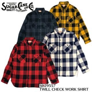 SUGAR CANE/奬Ĺµ/SC29557  / TWILL CHECK WORK SHIRT 