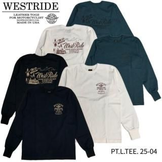 ウエストライドロングTシャツサイズ40 WEST RIDE/ウエストライド】ロングスリーブ/HEAVY BORDER LONG