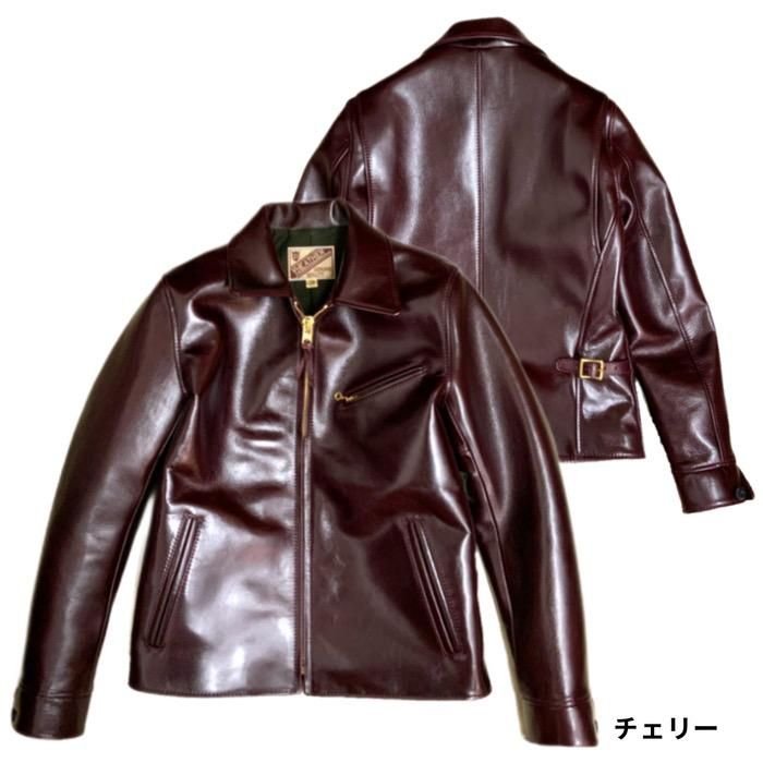 Y'2 LEATHER/ワイツーレザー】レザージャケット/ LSR-42 ANILINE STEER
