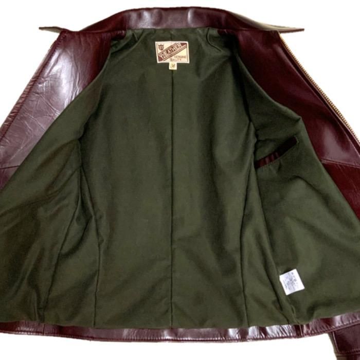 Y'2 LEATHER/ワイツーレザー】レザージャケット/ LSR-42 ANILINE STEER