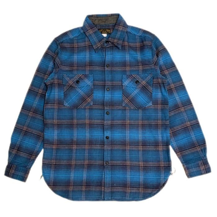 WEST RIDE/ウエストライド】長袖シャツ/HILLBILLY SHIRTS BLUE CHK