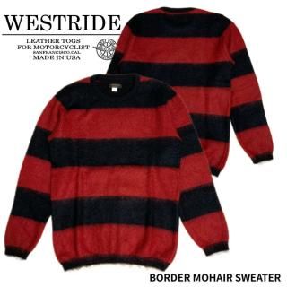 <img class='new_mark_img1' src='https://img.shop-pro.jp/img/new/icons14.gif' style='border:none;display:inline;margin:0px;padding:0px;width:auto;' />WEST RIDE/ȥ饤ɡۥ˥å/BORDER MOHAIR SWEATER