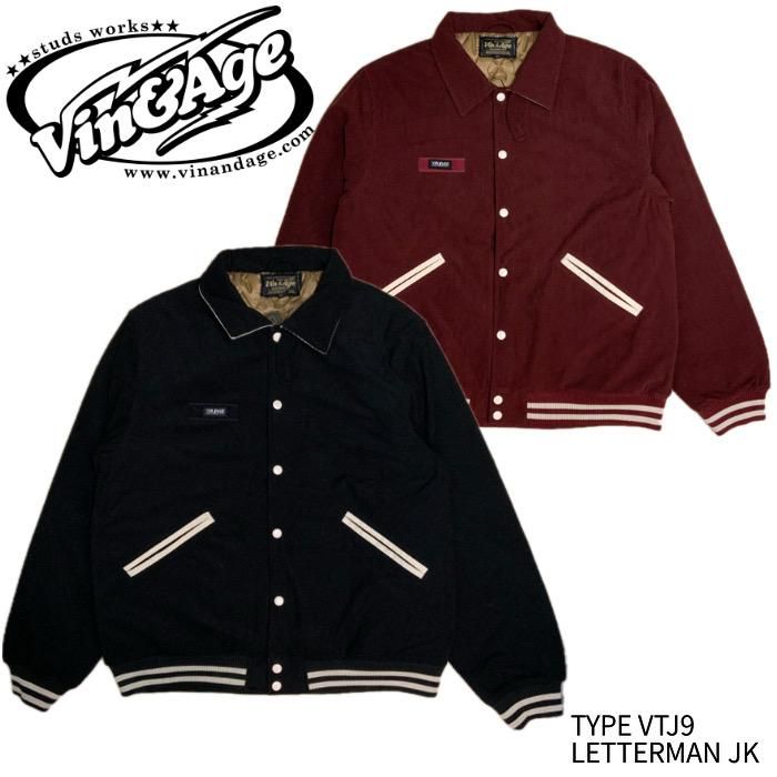 93”juventus オフィシャルジャケット、新品未使用タッグ付き VIN＆AGE/ヴィン＆エイジ】ジャケット/VTJ9 LETTERMAN JK REALDEAL仙台