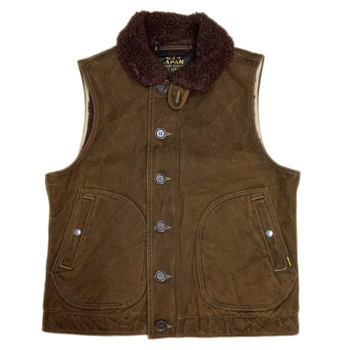 アイアンハート　カーキコットン ベスト IRON HEART/アイアンハート】ベスト/IHV-22 ウィップコードN-1タイプ