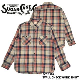 <img class='new_mark_img1' src='https://img.shop-pro.jp/img/new/icons14.gif' style='border:none;display:inline;margin:0px;padding:0px;width:auto;' />SUGAR CANE/奬Ĺµ/SC29562 / TWILL CHECK WORK SHIRT