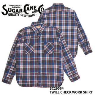 <img class='new_mark_img1' src='https://img.shop-pro.jp/img/new/icons14.gif' style='border:none;display:inline;margin:0px;padding:0px;width:auto;' />SUGAR CANE/奬Ĺµ/SC29564 / TWILL CHECK WORK SHIRT