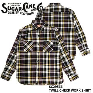 <img class='new_mark_img1' src='https://img.shop-pro.jp/img/new/icons14.gif' style='border:none;display:inline;margin:0px;padding:0px;width:auto;' />SUGAR CANE/奬Ĺµ/SC29566 / TWILL CHECK WORK SHIRT
