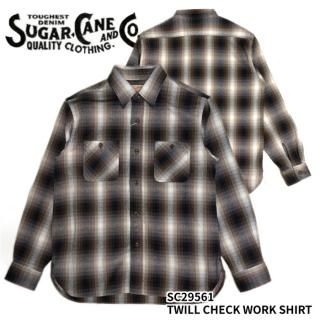 <img class='new_mark_img1' src='https://img.shop-pro.jp/img/new/icons14.gif' style='border:none;display:inline;margin:0px;padding:0px;width:auto;' />SUGAR CANE/奬Ĺµ/SC29561 / TWILL CHECK WORK SHIRT
