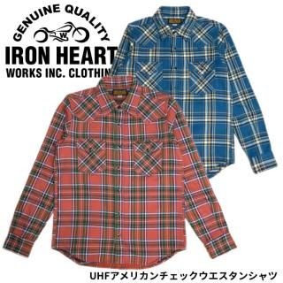 IRON HEART 赤黒チェックCPOジャケット Mサイズ IRON HEART アイアン