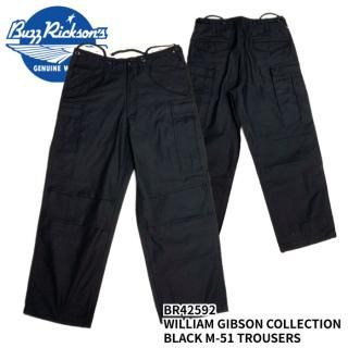 Buzz Rickson's Хꥯ󥺡ۥܥȥ / WILLIAM GIBSON COLLECTION BLACK M-51 TROUSERS/BR42592