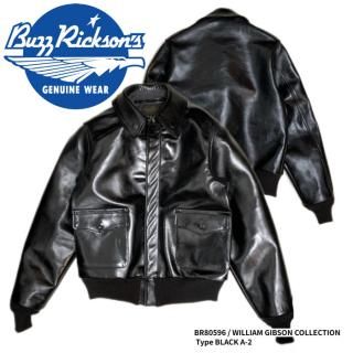 <img class='new_mark_img1' src='https://img.shop-pro.jp/img/new/icons14.gif' style='border:none;display:inline;margin:0px;padding:0px;width:auto;' />Buzz Rickson's Хꥯ󥺡ۥ쥶㥱å/BR80596 / WILLIAM GIBSON COLLECTION Type BLACK A-2