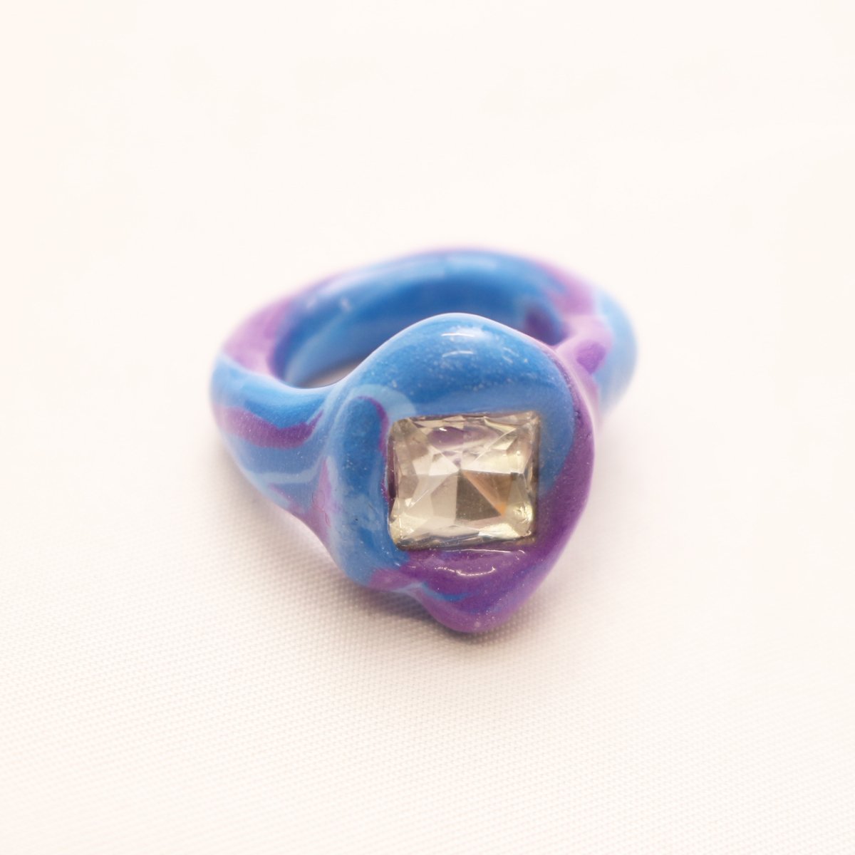 OG Blobb ring 【BLUE×WHITE】