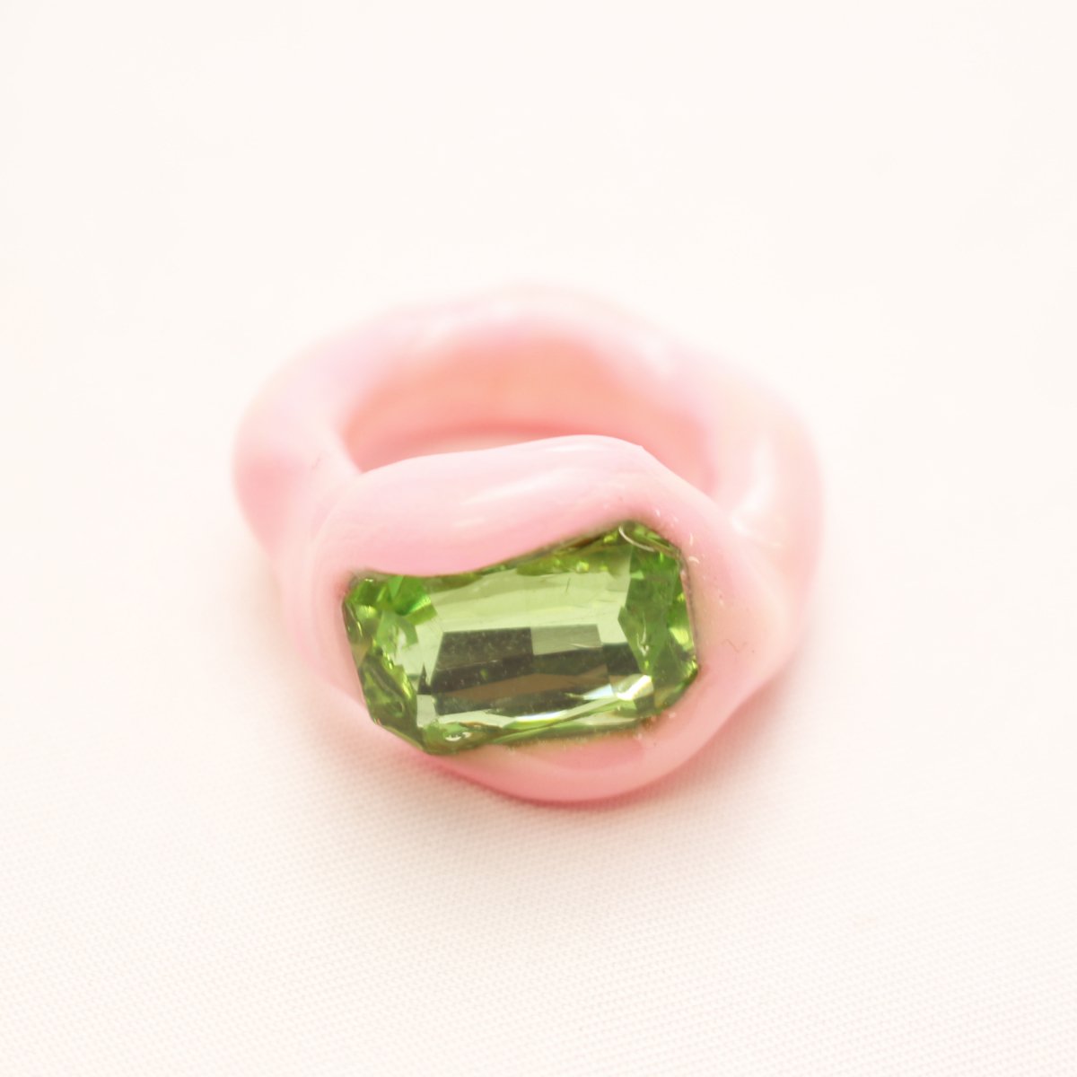 OG Blobb ring PINKGREEN