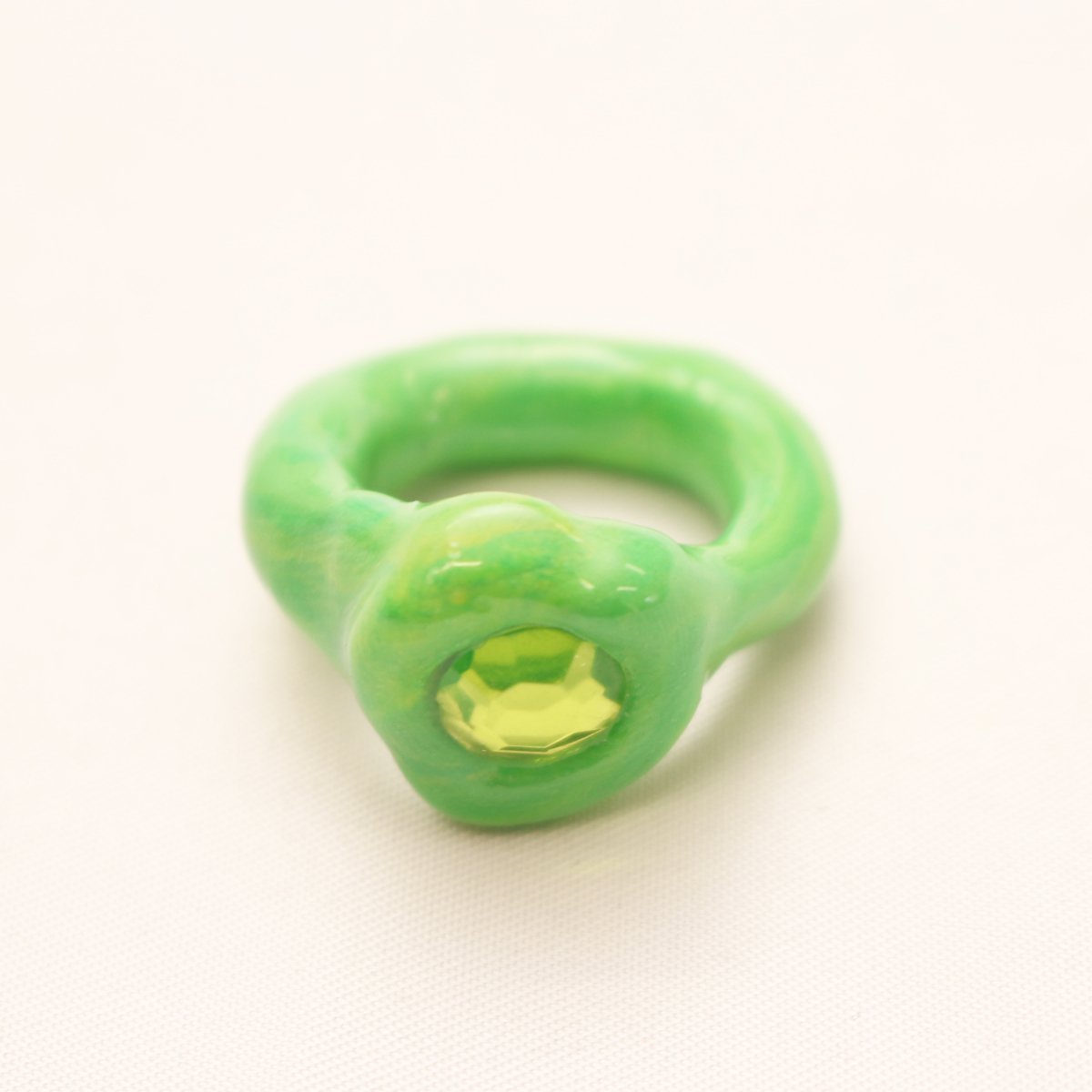OG Blobb ring 【GREEN×GREEN】