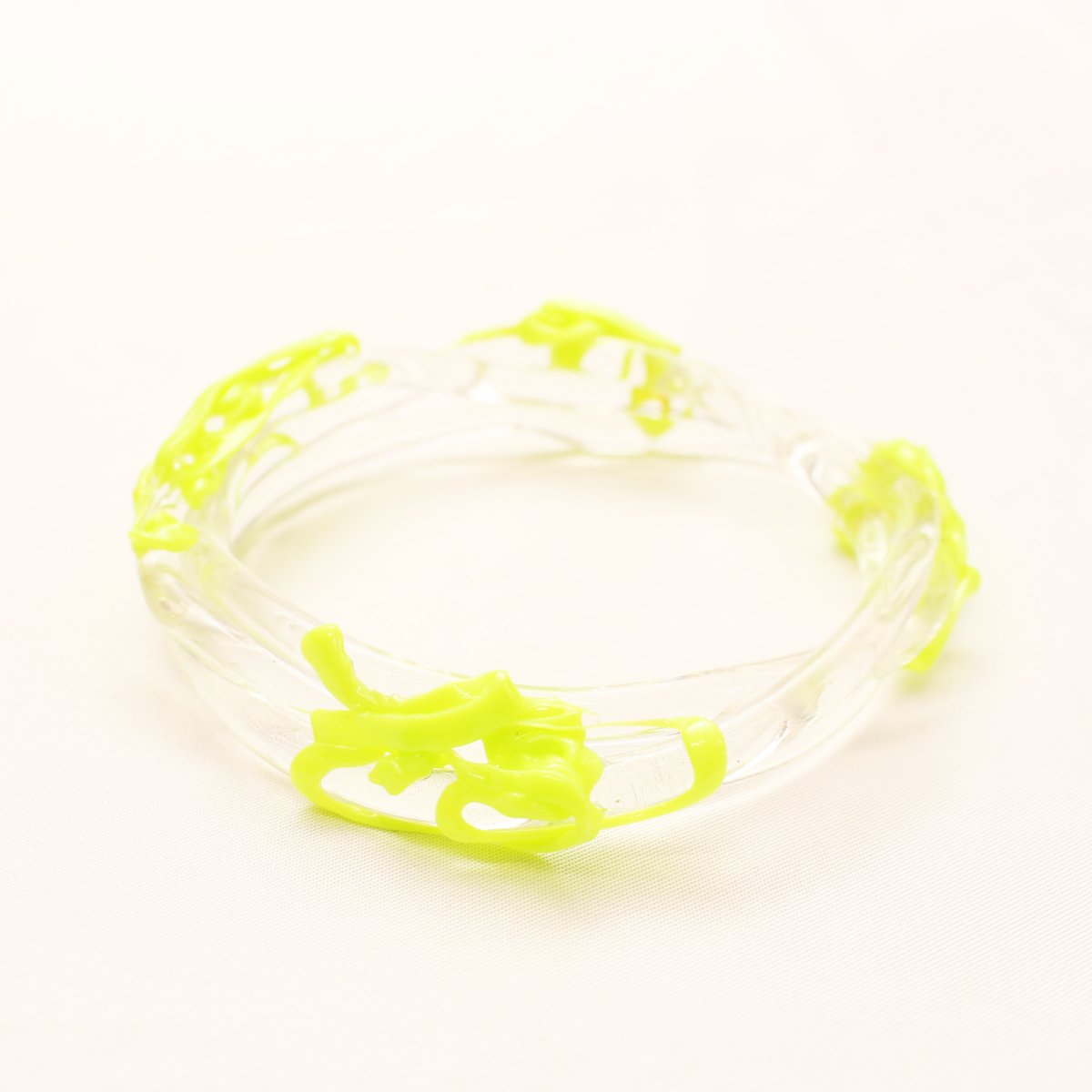  wrist bands【CLEAR×LIME】