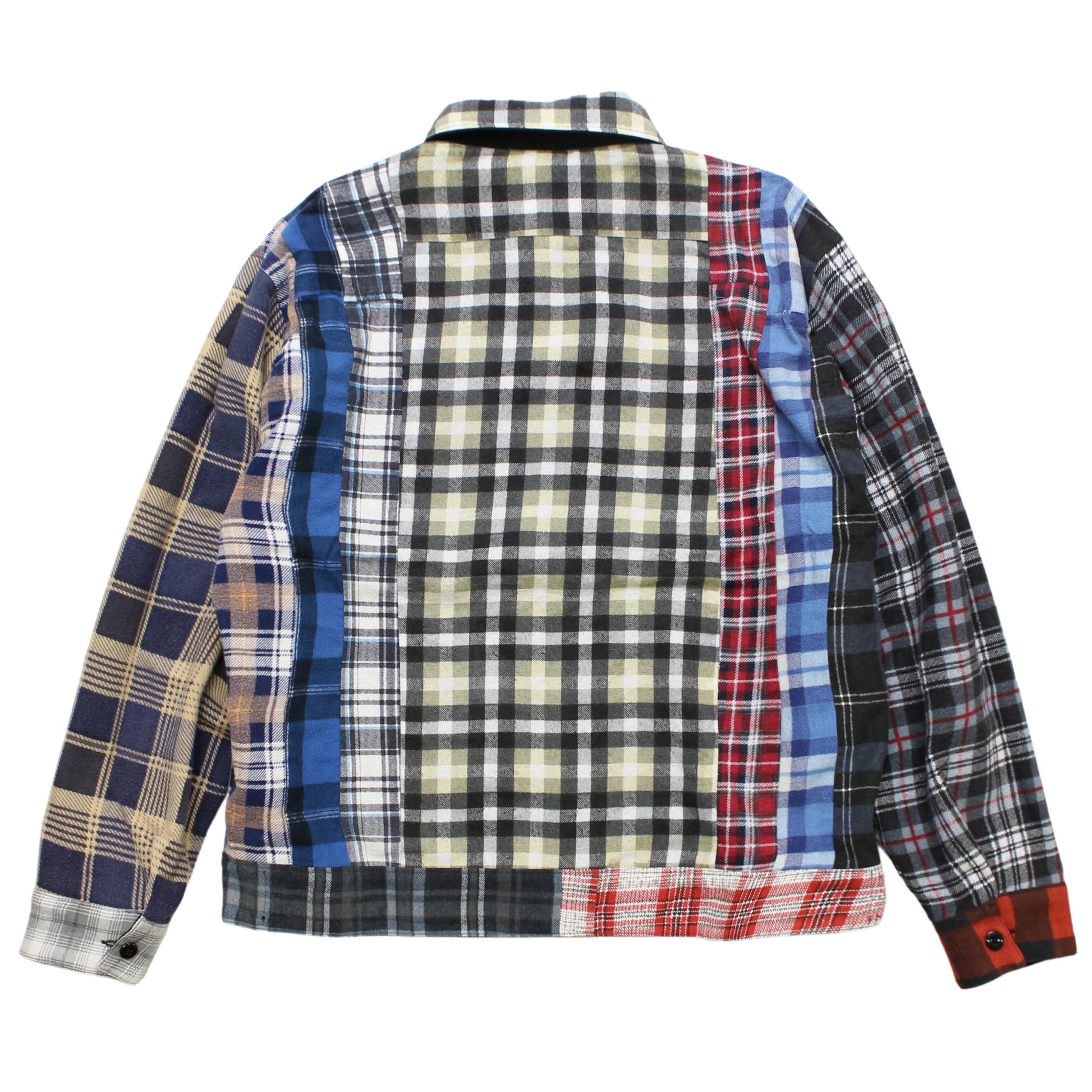 AWGE × NEEDLES Reversible Work Jacket - Pe / C Twill & Flannel