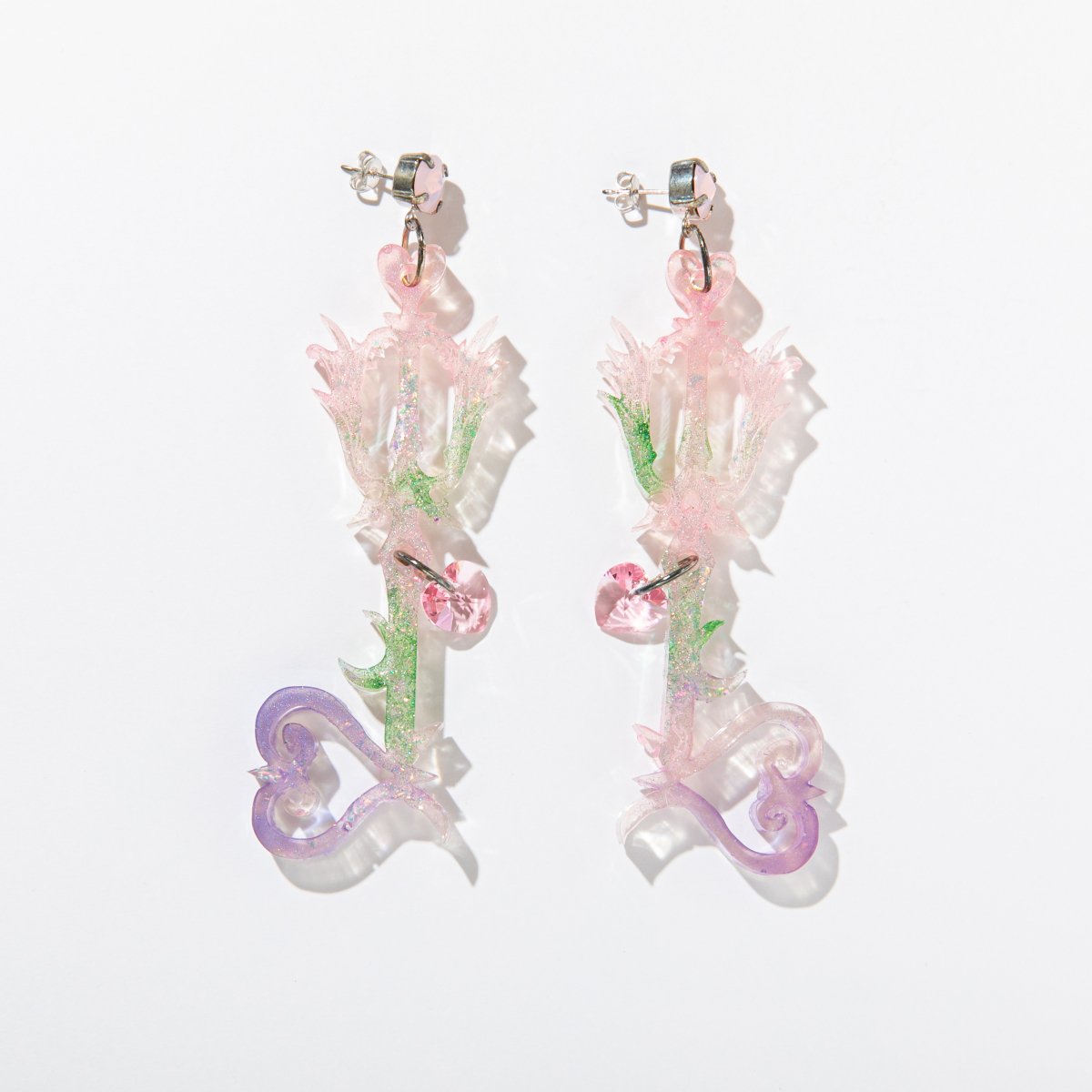 Crystal Keyblade EarringsRAINBOW