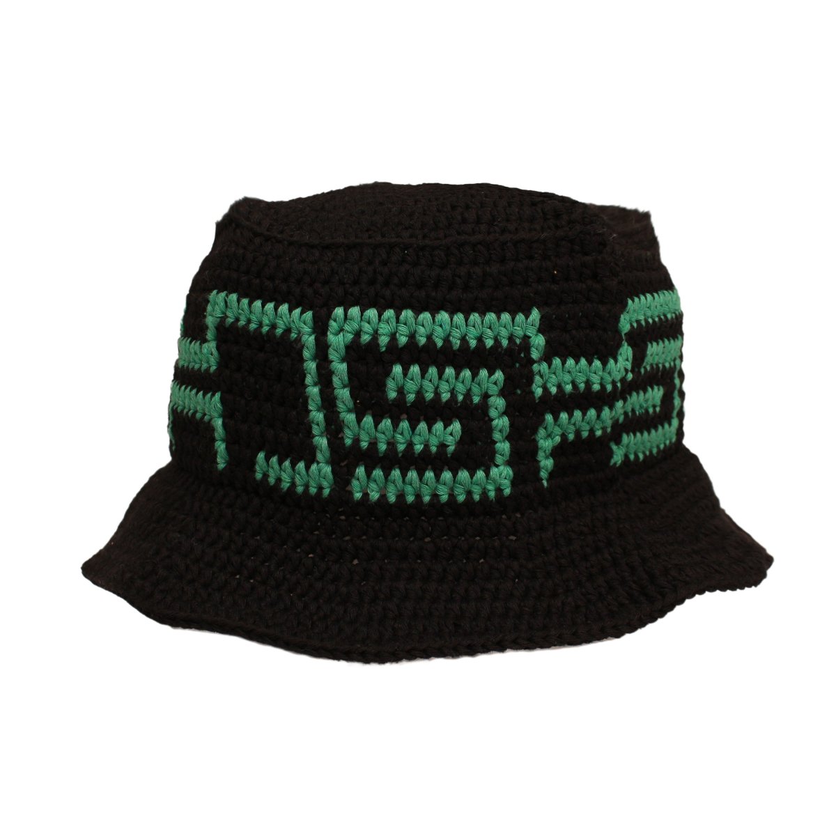  SHD knit bucket【BLACK / GREEN】