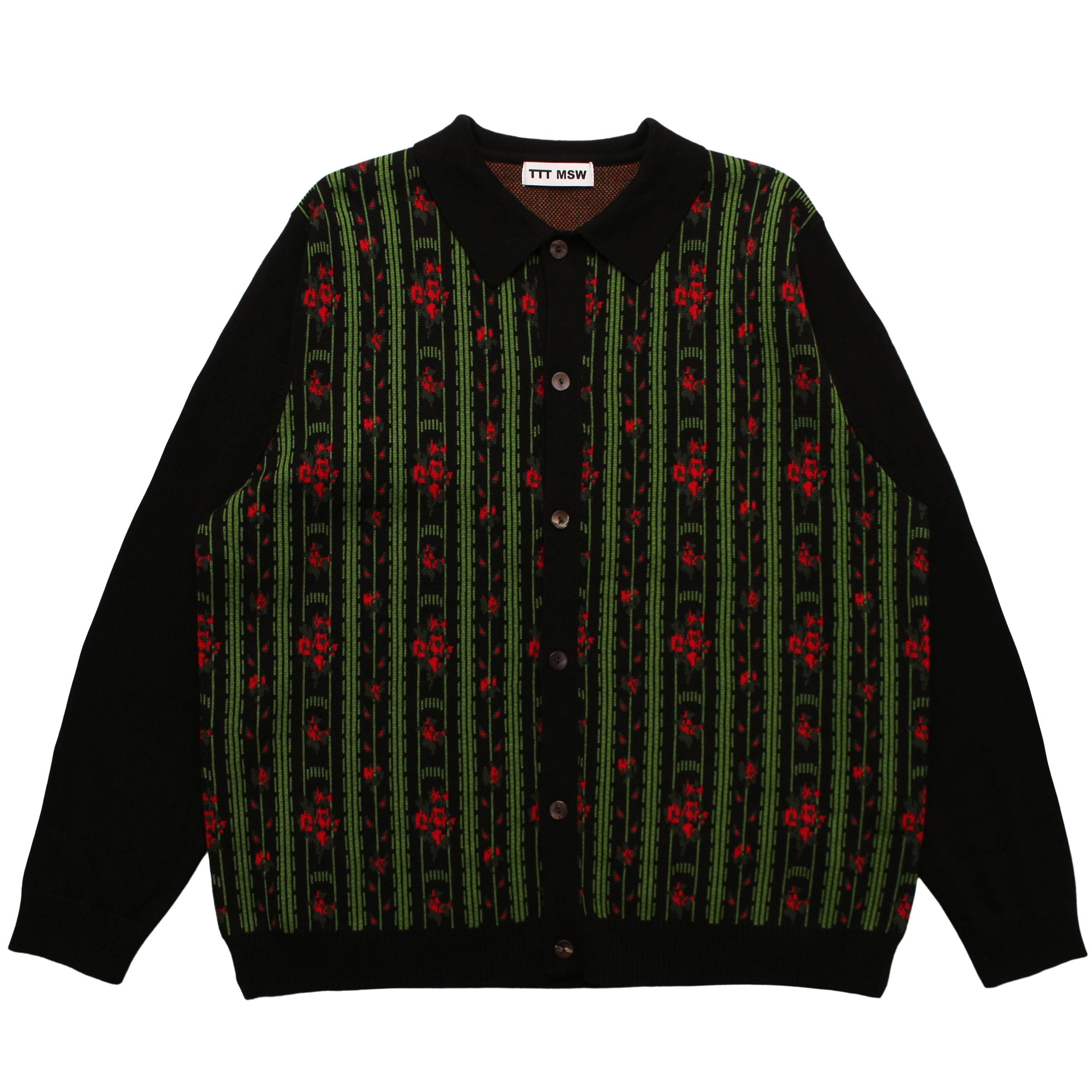 TTT MSW | Flower Jacquard knit cardigan | www.innoveering.net