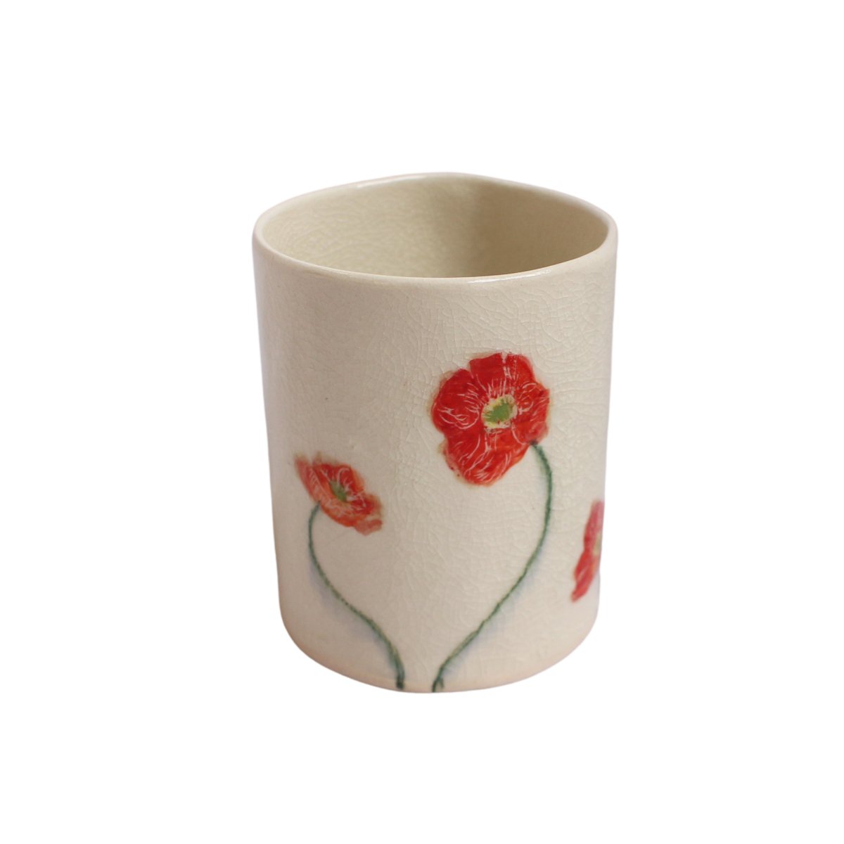 Cups with Florals (red 4)