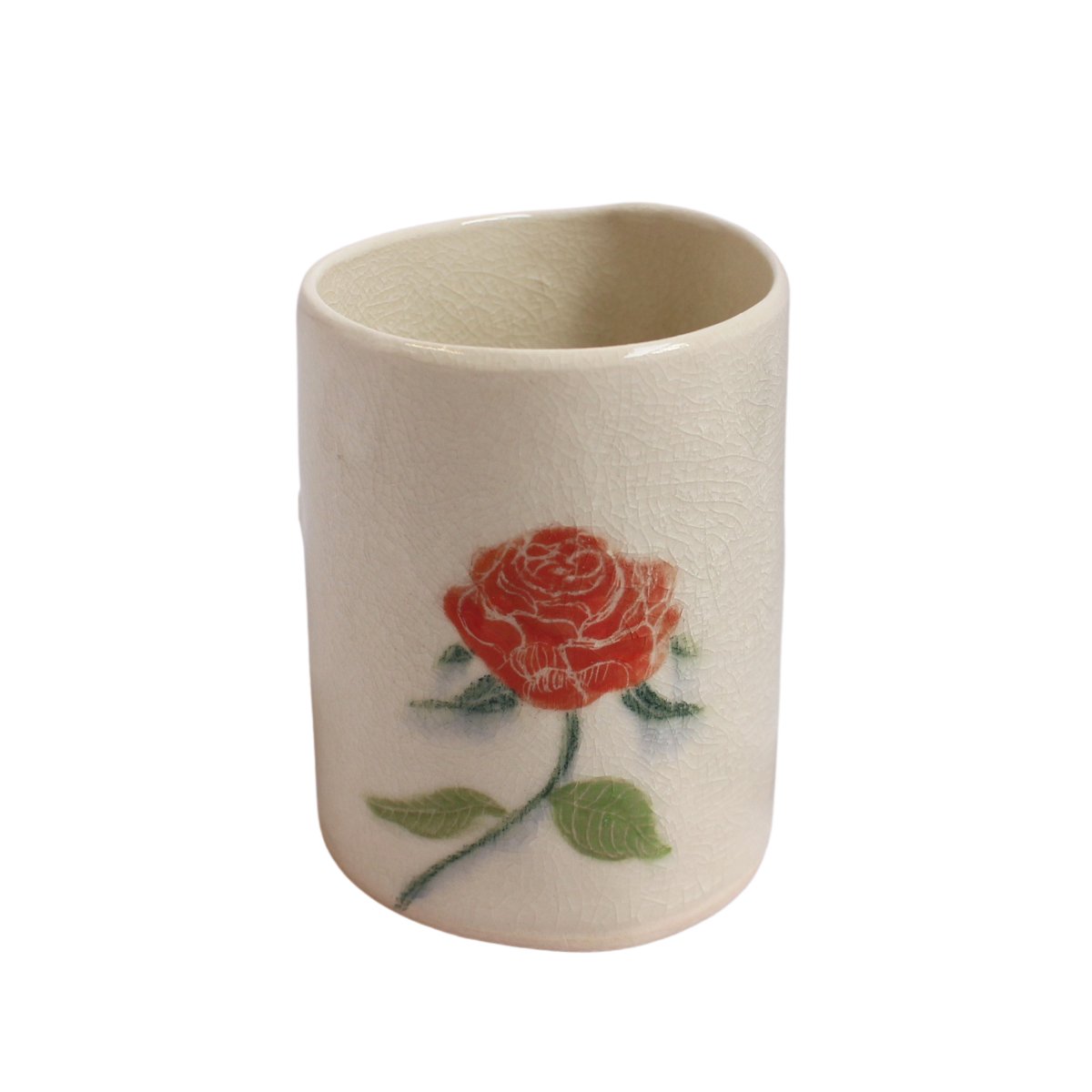 Cups with Florals (red 3)