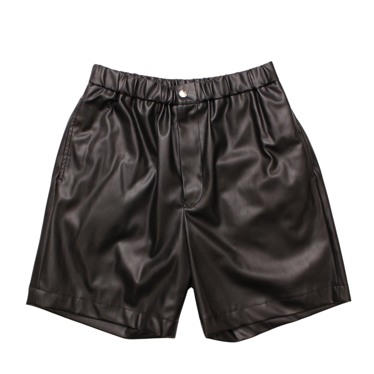Synthetic Leather Shorts