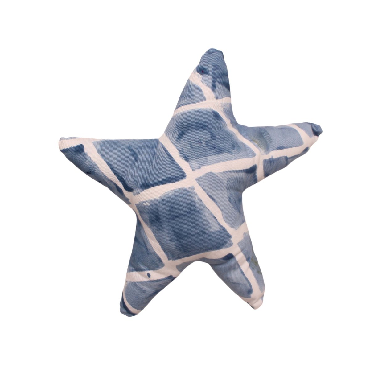 denim star pillows【light blue checkers】