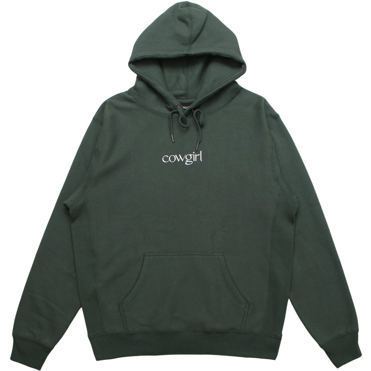 COWGIRL SCRIPT EMBROIDERED HOODED SWEATSHIRT