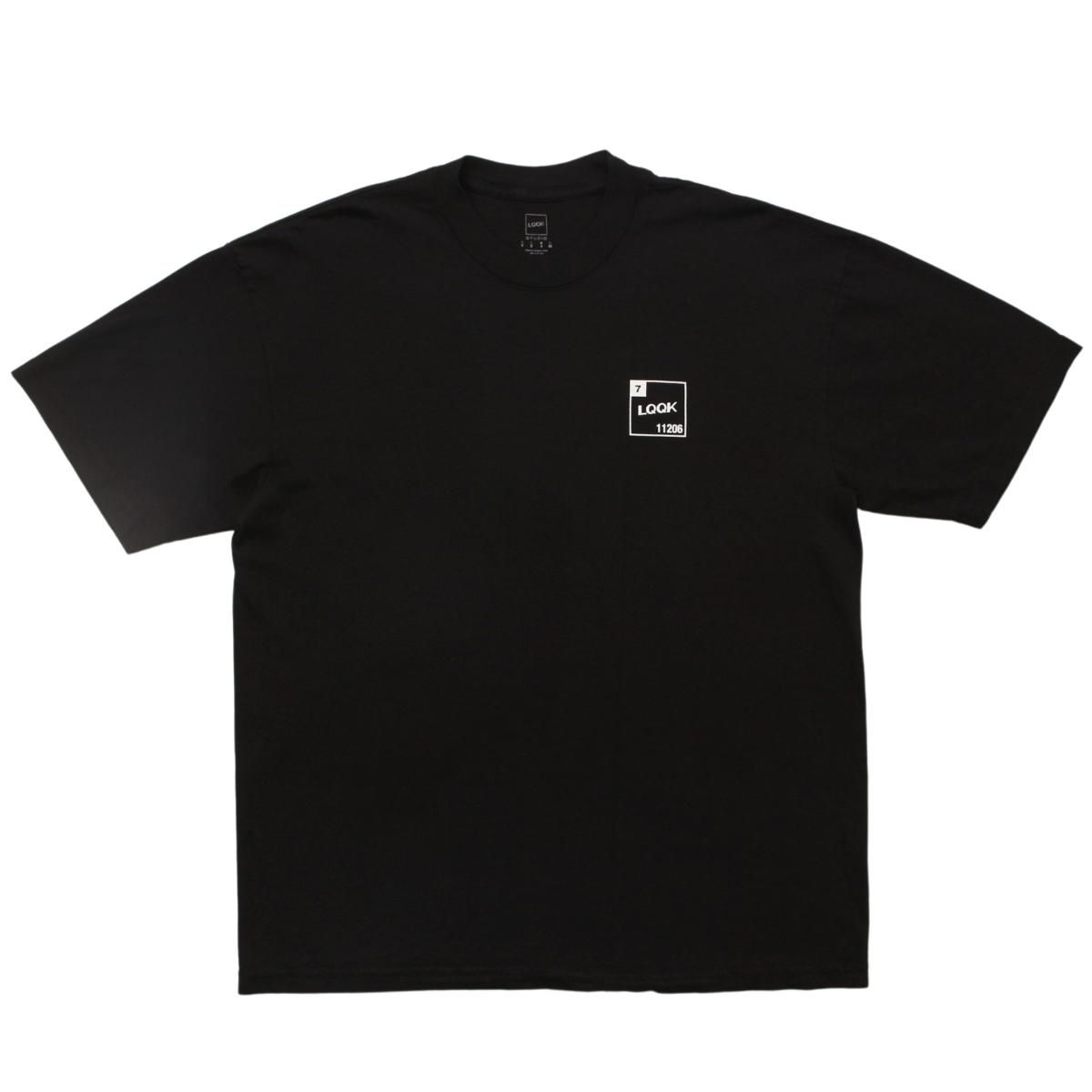 LQQK STUDIO WORLD MAP L/S TEE BLACK Size