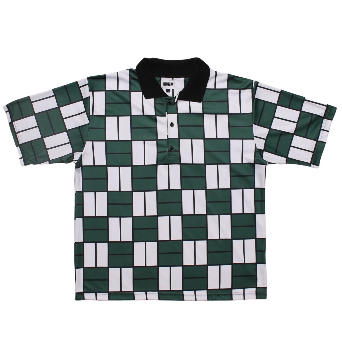Micro Poly Pique 3 Button Golf Shirt【GREEN】